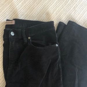 Black Corduroy Madewell Jeans